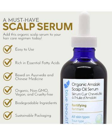 Blue Beautifly Organic Amalaki Scalp Oil Serum - Hair Growth & Nourishing Treatment 4 fl oz - Buy Online on SooperMarket.com