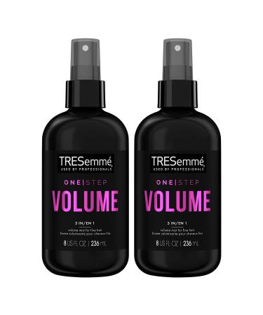 TRESemm One Step 5-in-1 Volumizing Hair Styling Mist One Step Volume 2 Count For Fine Hair Hair Care Product for Soft Weightless Volume 8 oz
