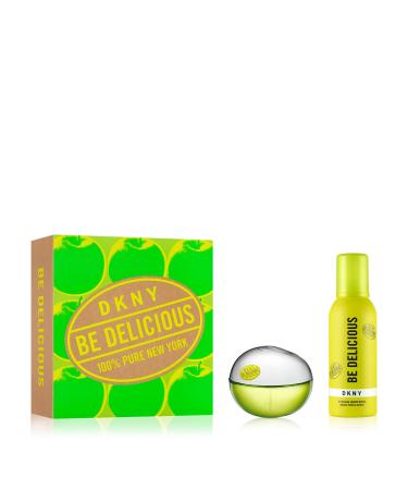 DKNY Be Delicious Eau de Parfum Perfume Spray For Women 2pcs Gift Set (100ml & Shower Mousse 150ml)