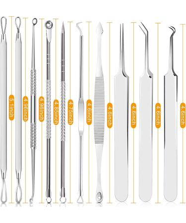Verdant Touch Portable Blackhead Needle Set Blackhead Needle Set Stainless Steel Aluminum Box Portable Blackhead Extractor Tool Kit for Men Women - Buy Online on SooperMarket.com