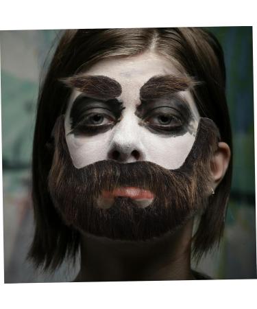 Mikinona 1 Set Beard Dress up Beard Fake Beards for Costumes Self Adhesive Beard DIY Fake Mustache Plush - Buy Online on SooperMarket.com