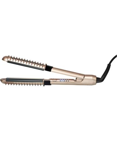 Demeliss XCurler 2-in-1 Professional Hair Smoothing & Curling Iron | Ceramic Plates 5 Temp Settings Long-Lasting Curls for All Hair Types - Buy Online on SooperMarket.com