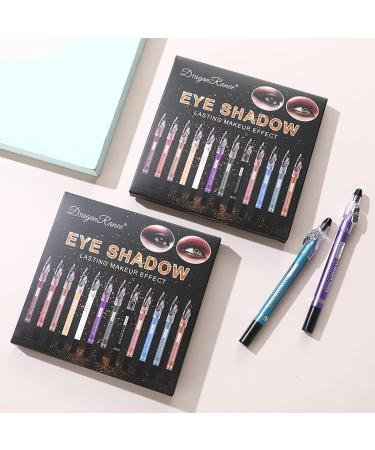 Skynest Eye Pencil Set - 12 Pcs Eyeshadow & Eyeliner | Matte, Shimmer, Metallic | Long Lasting, High-Impact | Multi-Dimensional Makeup Kit - Buy Online on SooperMarket.com