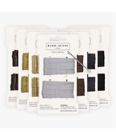 BasicSense 30PCS Silver Metal Bobby Kirby Hair Pins - Stylish Hair Accessories - Buy Online on SooperMarket.com