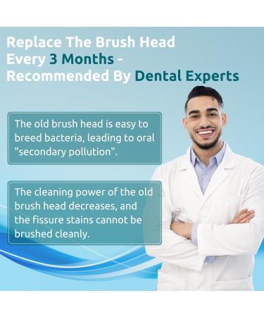 Keosaa Replacement Toothbrush Heads Compatible with Philips Sonicare Electric Toothbrush - Pack of 6 - Black - Buy Online on SooperMarket.com