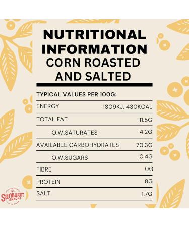 Sunburst Roasted & Salted Corn Snacks 1kg - Resealable & Recyclable Pouch - Buy Online on SooperMarket.com