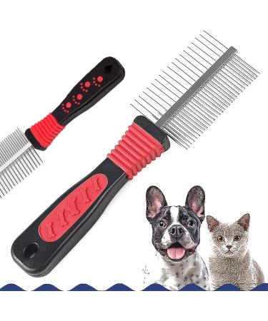 Deshedding Tool & Pet Grooming Professional Metal Shedding Brush Pet Cat Dog Grooming Comb Trimmer Tool Double Sided Fur Rake Tool - Buy Online on SooperMarket.com