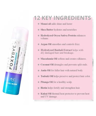 Foxybae Maliboo Smooth Anti-Frizz Conditioner | 12-in-1 Deep Moisture for Thick Dry Hair | Sulfate-Free & Cruelty-Free (10 Fl Oz) - International Shipping Available - Buy Online on SooperMarket.com