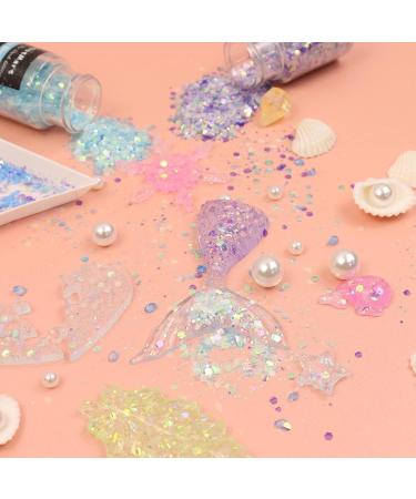 Glow in The Dark Chunky Glitter Set - 12 Colors - High Luminous Holographic Glitter for Crafts, Tumblers, Resin, Epoxy, Slime - Cosmetic Grade for Nails, Face, Body - 144g - Buy Online on SooperMarket.com