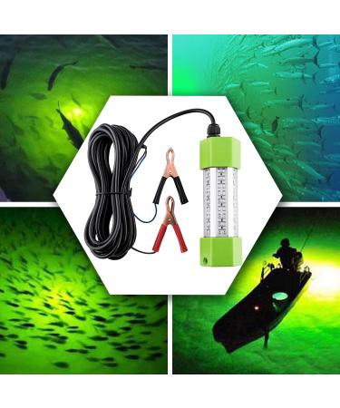 Goture 12V 45W Underwater Fishing Light - Portable IP68 LED Submersible Waterproof Lamp for Boat, Kayak, Dock - Green/White 108LED - Buy Online on SooperMarket.com
