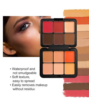 12 Color Contour Palette with Bronzer Blush & Highlighter - Matte & Glow Makeup Kit for Concealing & Correcting Dark Circles | International Shipping Available - Buy Online on SooperMarket.com