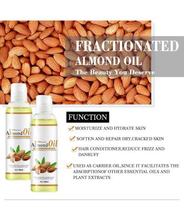 Sweet Almond Oil 100ml - Nourishing & Moisturizing Herbal Extract for Hair Skin & DIY Beauty - Buy Online on SooperMarket.com