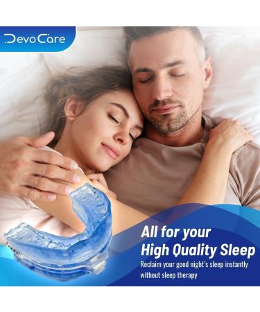 Mouth Guard For Sleep Snoring Solution - Snoring Mouthpiece For Quiet Sleep - Reusable Mouth Guard For Stop Snoring - Help Men/Women for Their Sleep Breathe Better - V Flow Design - 1mm - 4mm - Buy Online on SooperMarket.com