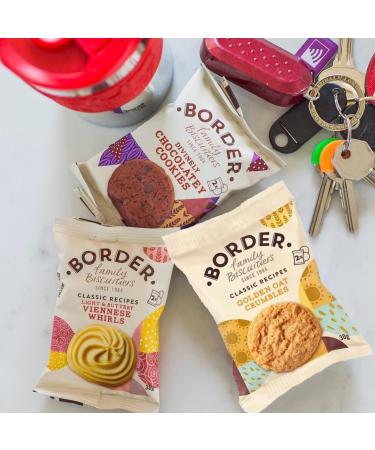 Border 4 Varieties Crafted Biscuits - Pack of 2 x 48 Mini Multipacks Individually Wrapped Biscuits & Cookies Gift Hamper Box. Great for Lunchbox Snacks Part Bag Fillers. - Buy Online on SooperMarket.com