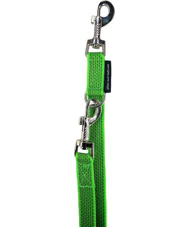 Adjustable Dog Leash - Double-Lined for Medium & Large Dogs | 2m Neon Green | Durable & Comfortable - Buy Online on SooperMarket.com
