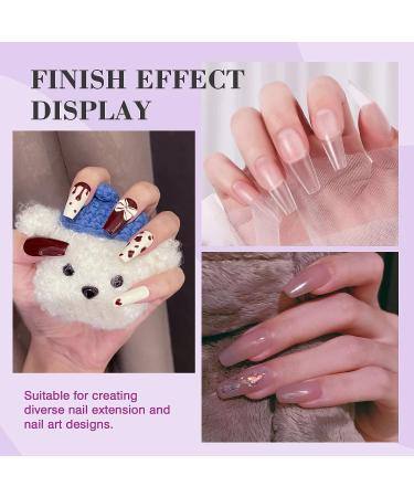 500PCS Saviland Long Coffin Soft Gel Nails Tips Kit - Full Cover False Clear Fake Nail Extension for Manicure Salon & Home DIY - Buy Online on SooperMarket.com