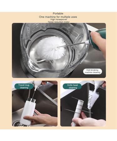 Electric Bottle Brush Set Electric Bottle Cleaner Brush 400 Rpm/Min Portable Waterproof Multi-Purpose for Milk Bottles for Bottle Mouths And Straws - Buy Online on SooperMarket.com