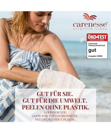 Carenesse Peeling Glove Classic | Natural Body Peeling & Exfoliating Scrub | Eco-Friendly Hammam Glove | Deep Pore Cleansing Without Chemicals & Plastic - Buy Online on SooperMarket.com