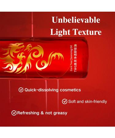 Dark Tea Cleansing Oil For Face Deep Cleansing Oil Oil Cleanser Korean For Daily Makeup Removal Oil Face Cleanser To Shrink Pores Cleansing Waterproof Foundation Mascara & Blush - 120ml - Buy Online on SooperMarket.com