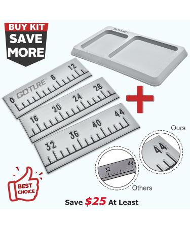 Goture 2 in 1 Boat Foam Fishing Ruler & Cell Phone Holder Kit - Adhesive Backing, Dash Accessory, Segmented Fish Measuring Board - Grey - Buy Online on SooperMarket.com