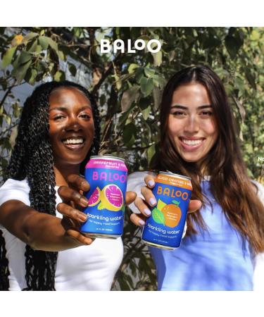 Buy Baloo Sparkling Water Variety Pack - Mood-Boosting Nootropic & Adaptogen Infused (12 oz Cans 12 Pack) - No Artificial Sweeteners Low Calorie Kosher Certified - Buy Online on SooperMarket.com