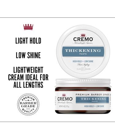 Cremo Barber Grade Hair Styling Thickening Paste 4oz (Pack of 3) - Professional Hold & Volume - Buy Online on SooperMarket.com