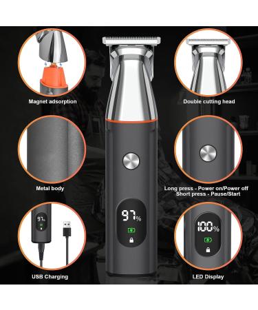 Telfun Beard Trimmer for Men - Waterproof Electric Razor and Trimming Kit for Facial, Nose, and Body Hair - Cordless Clippers Gift for Men | 1-UK - Buy Online on SooperMarket.com