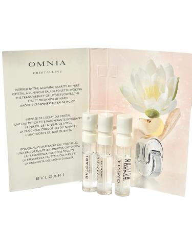 BVLGARI Omnia Crystalline Sample EDT 1.5 ml / 0.05 Fl Oz Women Perfume (Pack of 3) - Buy Online on SooperMarket.com