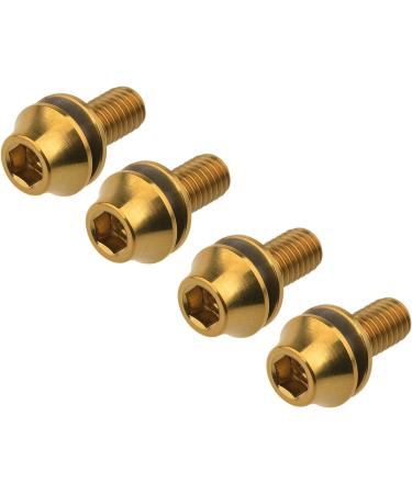 Wanyifa Titanium M5x12mm Bicycle Water Bottle Cage Bolts with Washers - Pack of 4 Gold - Buy Online on SooperMarket.com