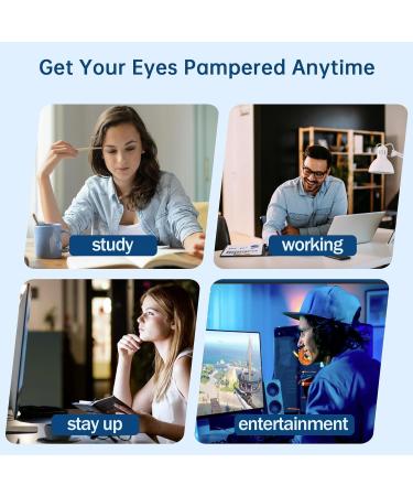 SDSM Steam Eye Mask 20 Packs Self Heating Eye Masks for Dry Eyes Warming Eye Mask Disposable Heated Eye Mask for Dry Eyes Fatigue Dark Circles Tired Eyes Sleep Mask Stress Relief Gifts Unscented - Buy Online on SooperMarket.com
