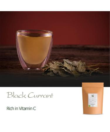 Organic Johannis Berries Leaves Tea - 50g Currant & Raspberry Leaf Blend | Perfect for Desserts | Ribes Nigrum - Buy Online on SooperMarket.com