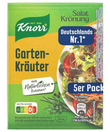Knorr Salatkr nung Gartenkr uter Garden Herbs 5X 8G - imported by DFB