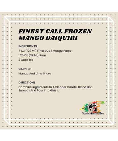 Finest Call Premium Mango Fruit Puree Drink Mix 1 Liter Bottle - Pack of 3 - Buy Online on SooperMarket.com