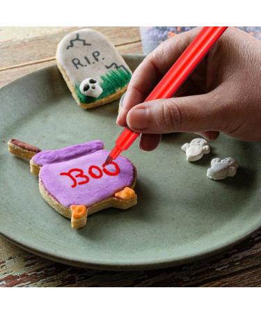 12/24 Pcs Edible Food Pens - Cuisine Coloring Pen Refreshments Color Markers | Cuisine Grade Icing Pens Food Refreshments Gourmet Writers Cake Coloring Markers for Stencils Stamping 6.96 Inches 12 PCS - Buy Online on SooperMarket.com