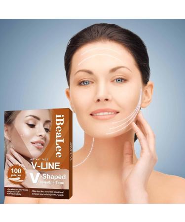 Visiblurry Facelift Tape for Face | Face Lifting Tape for Saggy Skin - Breathable Ultra-thin Invisible High Elasticity V Shaped Instant Face Lift Sticker Secret Make Up Stickers for - Buy Online on SooperMarket.com