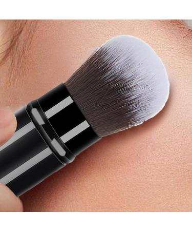 Makeup Brush for Foundation - Multipurpose Telescopic Cosmetics Brushes | Portable Face Makeup Brushes Beginner Friendly Powder Brush for Home Travel Black - Buy Online on SooperMarket.com