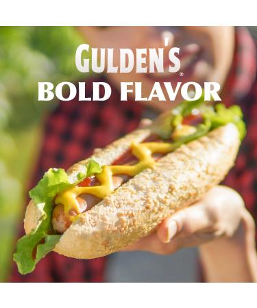 GULDEN'S Bold Yellow Mustard Squeeze Bottle 12 Oz (Pack of 12) - Keto Friendly - Buy Online on SooperMarket.com