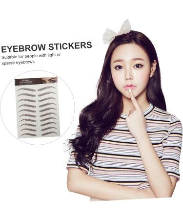 Gogogmee 9 Sheets Waterproof Eyebrow Stickers Eyebrow Stencils Imitation Eyebrow Cosmetic 6d Eyebrow Trimming - Buy Online on SooperMarket.com