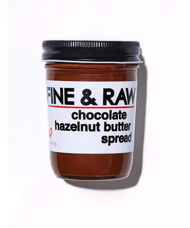 Fine & Raw Hazelnut Butter Spread 8 Ounce  Clean Ingredients, Vegan, and Organic Hazelnut Spread (Chocolate Hazelnut)