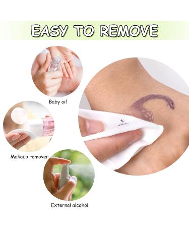 Glow in the Dark Dinosaur Temporary Tattoos - Easy to Use and Choose Your Favorite Design - Buy Online on SooperMarket.com