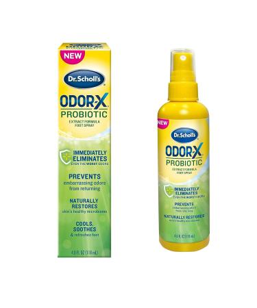 FunkAway Sport Aerosol Spray 3.4 oz & Dr. Scholl's Probiotic Foot Spray 4oz - Odor Eliminator for Shoes and Sports Gear - Buy Online on SooperMarket.com