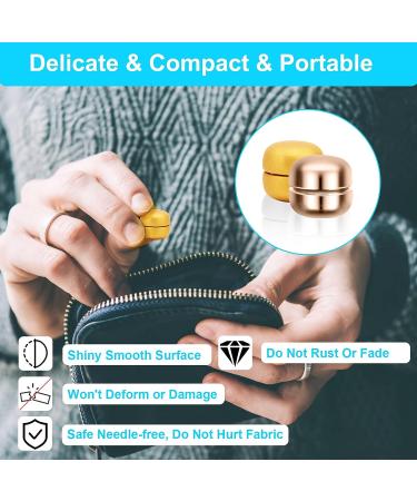 8 PCS Magnetic Hijab Pins | Multi-Use Colorful Magnets for Women's Scarves | No More Pinholes! (Silver/Gold/Rose Gold/Bronze/Black/Frosted Gold/Nude/White) - Buy Online on SooperMarket.com