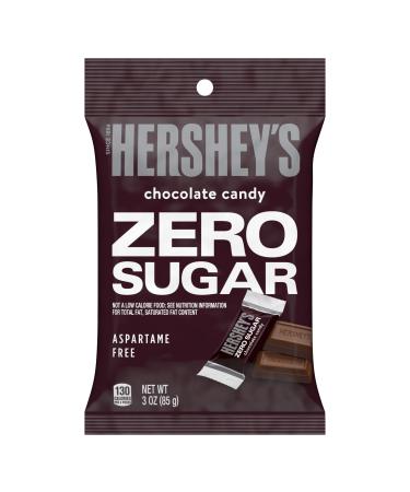 HERSHEY'S Sugar Free Chocolate Candy, Individually Wrapped, 3 oz Bag (Pack of 12)