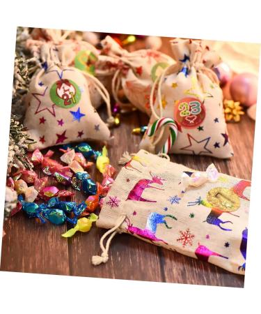 PLAFOPE Chrismas Bags 16pcs Candy Buggy Bag Candy Bags Christmas Linen Bags Christmas Bag Cute Christmas Deer - Buy Online on SooperMarket.com