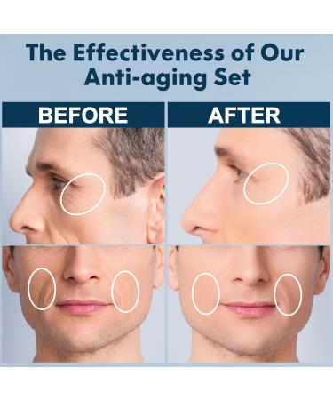 Men's Anti-Aging Skin Care Kit - Reduce Wrinkles & Hydrate | Unique Gift for Him - Perfect for Christmas Stocking Stuffers - Buy Online on SooperMarket.com