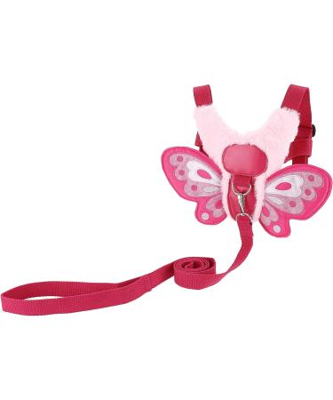 BTSKY Fluff Butterfly Baby Toddler Walking Harness with Safety Rein - Kids Anti-Lost Harness Leash Strap Belt Pink - Buy Online on SooperMarket.com