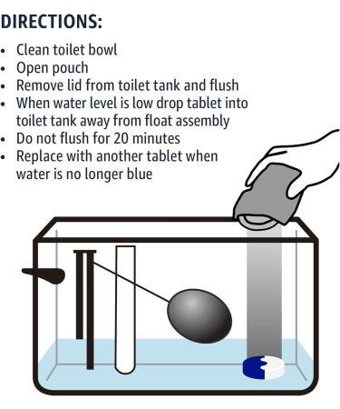 Amazon Basics Toilet Bowl Cleaner Tablets - Oxygen Bleach Unscented 5 Count | International Shipping Available - Buy Online on SooperMarket.com