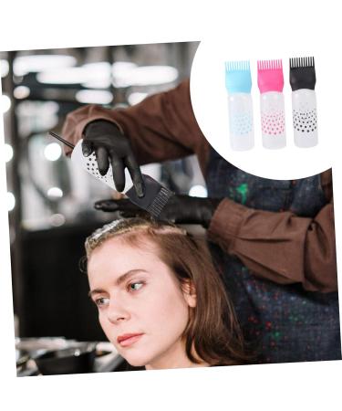 3-Pack Hair Dye Applicator Flap with Comb Squeeze Bottle Tool for Hair Coloring & Tinting Ideal for Hairdressers - 17x4.5cm - Buy Online on SooperMarket.com