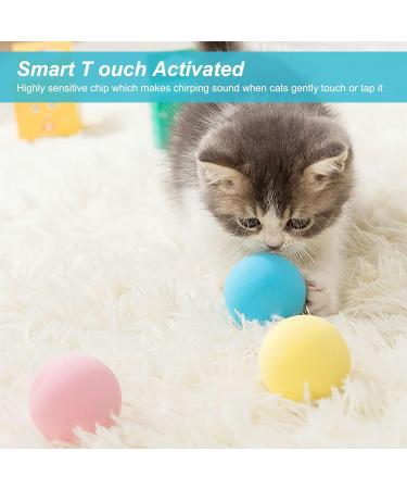 PUPPBUDD 3 Cat Toys Set - Interactive Electric Balls with Catnip & Sound | Fun Play for Cats - 3 Pieces - Buy Online on SooperMarket.com