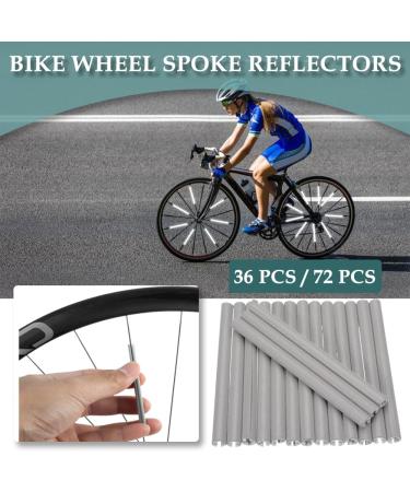 Kindoyo Spoke Reflectors for Bikes - 360 Visibility 72-Piece Bicycle Reflector Kit Alternative to Cat Eyes & Spoke Lights International Shipping - Buy Online on SooperMarket.com